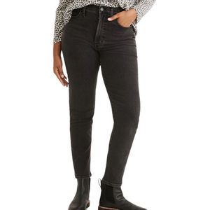 Madewell 29T The Tall Perfect Vintage Jean in Starkey Wash Black Tapered Mom
